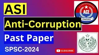 SPSC ASI Anti Corruption Sindh Past Paper