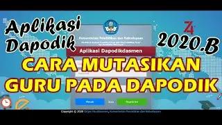 DAPODIK 2020 B - CARA BENAR MELAKUKAN MUTASI (PINDAH) GURU DARI APLIKASI DAPODIK