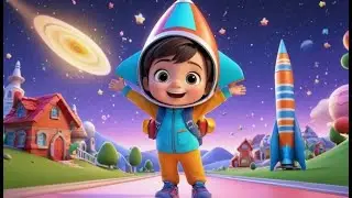 Ricky Rocket Starts Zooming | Space Adventure Song for Kids | Rocket Rhyme for Toddlers
