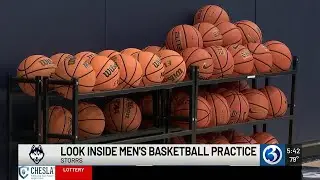 UConn men&rsquo;s basketball takes the court for first regular season practice
