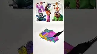 color mixing Zootopia2, Guess the last color #colours​ #zootopia2 #viralshorts​