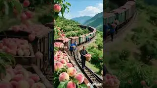 Freshly picked, ecological fruits, natural, beautiful mountains, clear waters and beautiful scener