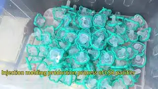 Liquid silicone rubber (LSR) Overmolding pacifier LSR injection molding process #factory #pacifiers