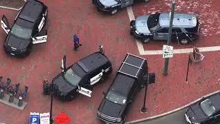 Raw Video: Police Search For Philadelphia Murder Suspect In Harvard Square