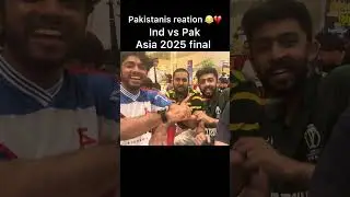 Pakistanis Reaction on India winning Asia cup 2025 Final #indvspak #shortsindia #pakistan #india