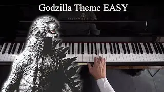 Godzilla Theme - EASY Piano Tutorial