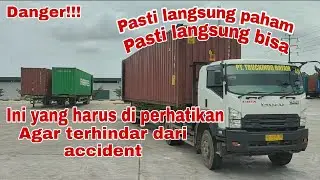 Tutorial Memundurkan alat berat trailer Dengan benar | terhindar dari accident | #trailer #alatberat