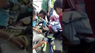 Mini GP korban insiden kecelakaan tunggal