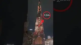 How burj khalifa lighting works | Dubai | #uae #dubailife #shorts