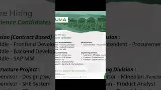 Info Lowongan Kerja Terbaru 2022 L2 #karyawantambang #lowongan #lowongankerja #lowongankerja2020