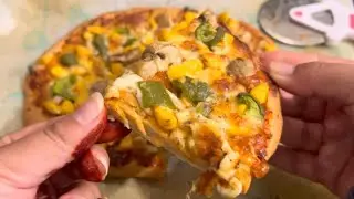 Homemade Atta Pizza in Oven🍕| Ready in 30 Minutes 😋