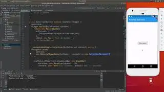 Beginning Flutter:  29 Navigator - returning data