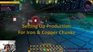 Techtonica Setting Up Production For Iron And Copper Chunks Part 1