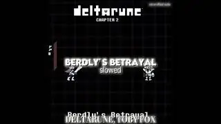 Deltarune Berdly's betrayal slowed #fypシ #deltarune #tobyfox 