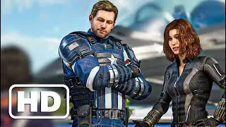 Marvel Avengers | Captain America And Black Widow Entry Scene HD |  Flip Book Artist 2021
