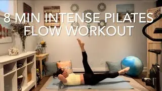 🎈8 MIN INTENSE MAT PILATES WORKOUT || Tone and strengthen your core, weight loss, no equipment 