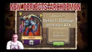 Castle Clash New Archdemon Full 3 Minute Run DEFLECTS DAMAGE