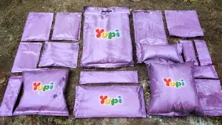 MEMBERSIHKAN PERMEN YUPI PENUH KOTORAN LUMPUR ! Yupi Gummy Breakfast, Yupi SeaWorld, Yupi Es Krim