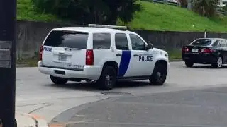 Homeland Security Federal Protective Service Units Passing By