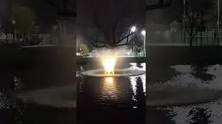 Fellers Pond fountain ⛲ Lindenhurst NY #longislandny #lindenhurst #fountain