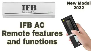 ifb ac remote function || features || how to use #ifb ac remote