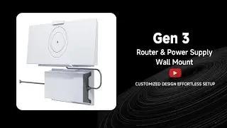 Router & Power Supply Wall Mount Kit for Starlink Gen 3