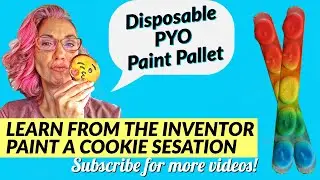 Paint-A-Cookie step-by-step tutorial how to PYO cookies - Edible & disposable paints