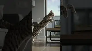Super Jumping Cat 🌀 | This Leap Is WAY Higher Than You Expect! #cat #kitten #funny #cute