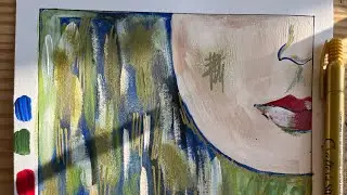 Abstract woman painting || painting tutorial || Modern abstract acrylic painting ||