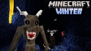 Surviving by Minecraft winter horror in Minecraft ☠️💀!?