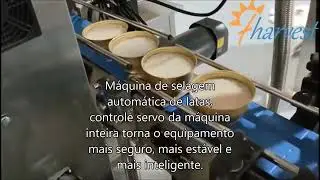 Embale o arroz em latas,Enchimento autom&aacute;tico de arroz,solu&ccedil;&atilde;o de embalagem de veda&ccedil;&atilde;o com enchiment