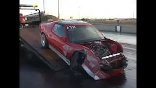 Nitrous Camaro Crashes Hard