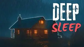 July Rain Outside a Cozy Cabin 🌧️ White Noise for Sleep Relaxation No Sudden Sounds (No Thunder)