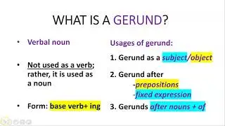 What is Gerund?