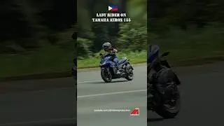 Yamaha Aerox 155 Lady Rider #shorts #shortvideo #foryou #fyp #trending #motorcycle #asmr #sound #fy