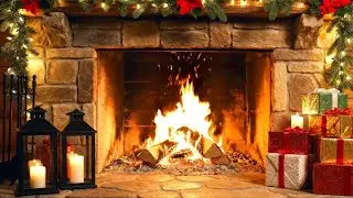 Winter Fireplace Ambience 🔥 Cozy Crackling Fire Sounds for Relax & Sleep