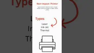 Non Impact Printer #reels #viral #foryou #study #codingtech #computerstudy #viralvideo  #fyp