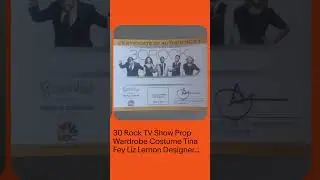 30 Rock TV Show Prop Wardrobe Costume Tina Fey Liz Lemon Designer Dress COA (01)