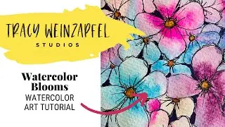 Watercolor Blooms (Beginner Watercolor Art Tutorial)