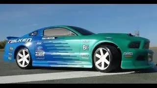 Полный обзор HPI Micro RS4 Drift &mdash; Джастин Павляк Falken Tire Ford Mustang