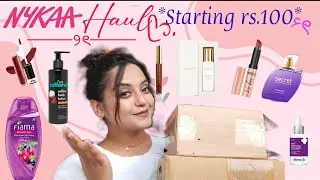 NYKAA Haul starting rs 100/All products under 500rs.#nykaahaul #nykaa #khushbooparyani #nykaafashion