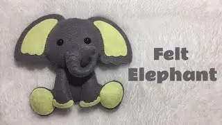 DIY: Cute Elephant Felt Plush | kawaii elephant | felt craft | handmade