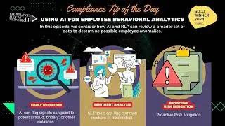 Compliance Tip of the Day &ndash; Using AI for Employee Behavioral Analytics