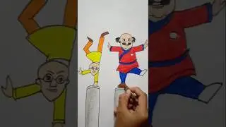 Motu Patlu drawing easy 👌/ #motupatlu #drawing #shorts #youtubeshorts #funny #kidsvideo #views