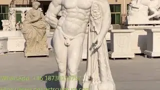 OnlyArt Factory Making White Garden Marble Figure Toscano Farnese Sculpture