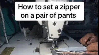How to sew a zipper on a pair of pants?