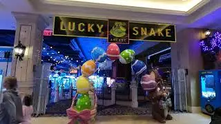 Walking Tour : Lucky Snake Arcade | Atlantic City | The Biggest Arcade in the East Coast