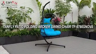 TANFLY PATIO FOLDING WICKER SWING CHAIR TF-9766SNOVA