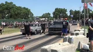 Nitrous Prime C10 vs Boosted Fairmont  Ultra Blue Traction Compound Small town weekend