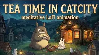 Tea time in Catcity LoFi meditative animation